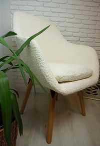 Кресло Букле молочного кольору