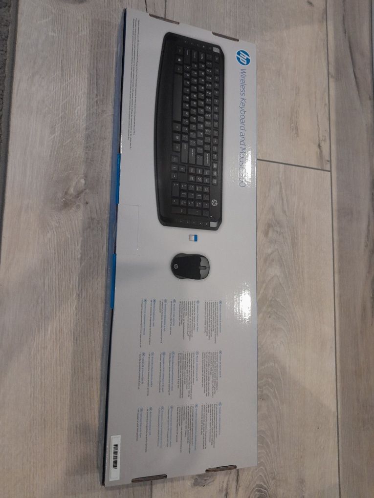 Nowa bez przewodowa klawiatura z myszką marki HP