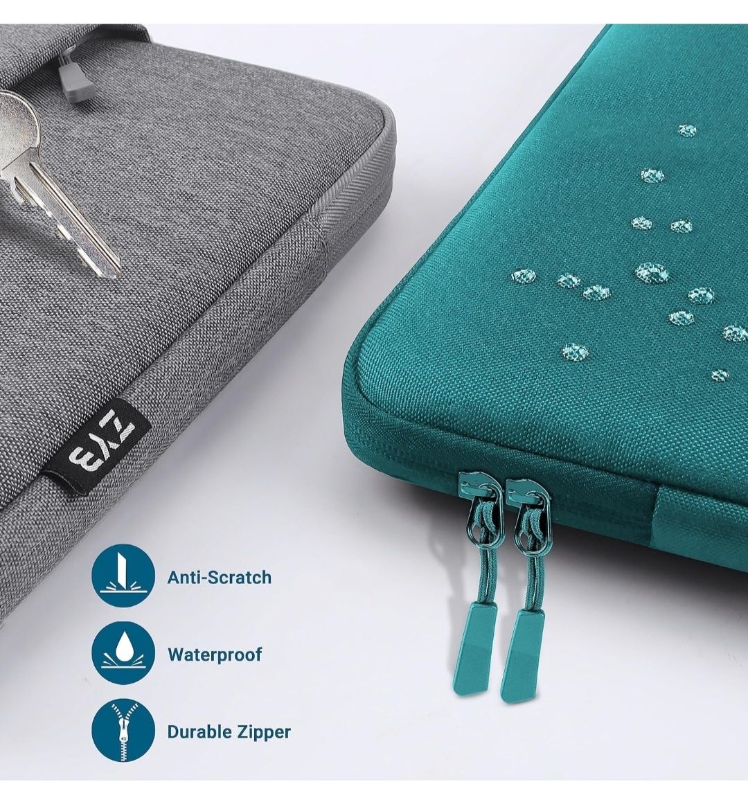 ZYB Pokrowiec na laptopa, torba ochronna na laptopa, z kieszenią