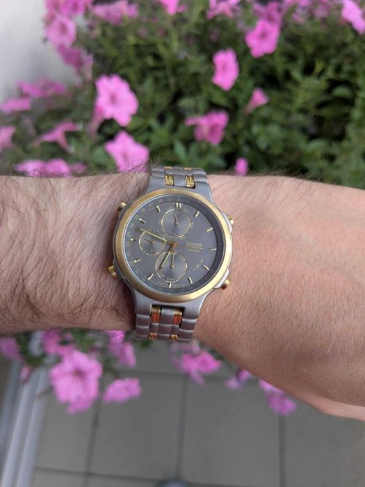 Citizen Titanium Chronograph w tytanie z szafirem 1994