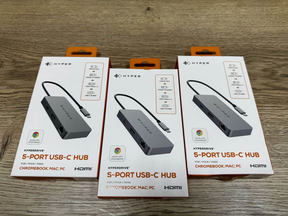 Type-C Хаб  HyperDrive 5-Port USB-C HUB