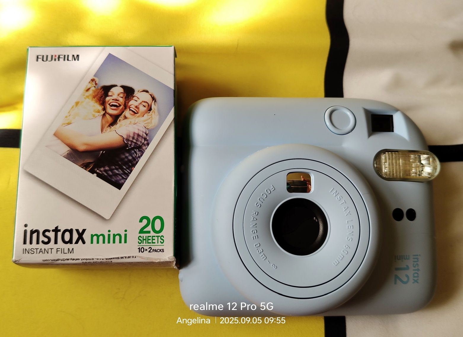 Aparat Fujifilm Instax Mini 12 niebieski + wkłady