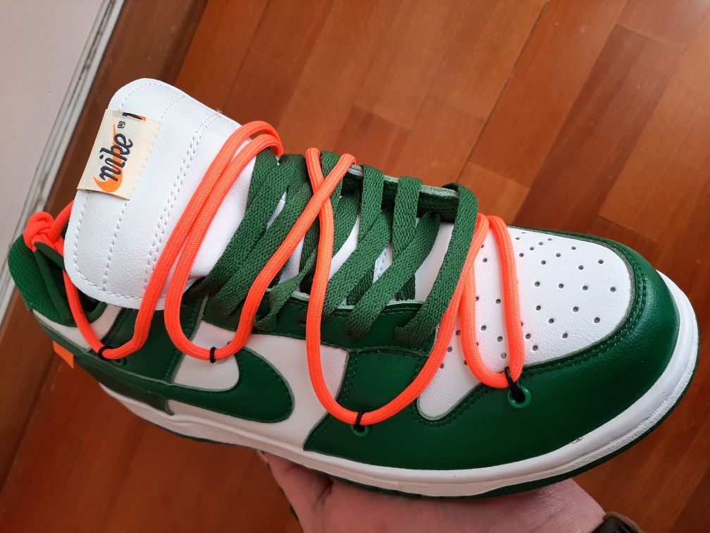 Nike SB Dunk Off White verdes - novos