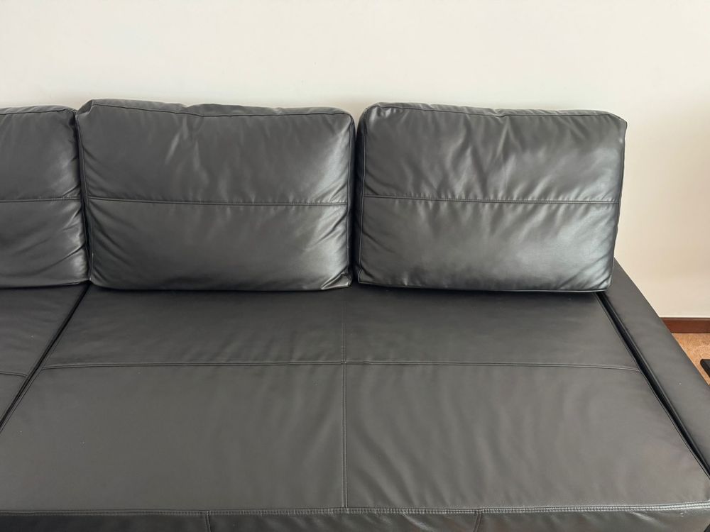 Sofa ikea preto pele (MUDANCA )