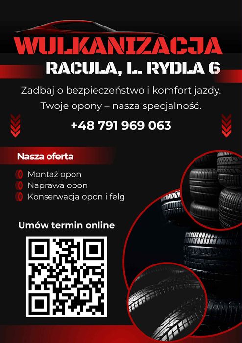 Wymiana opon RACULA I serwis