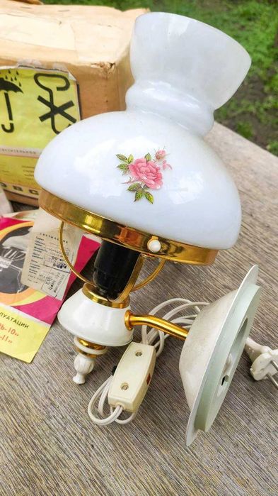 Светильник СССР с паспортом коробкой и чеком 1987 года