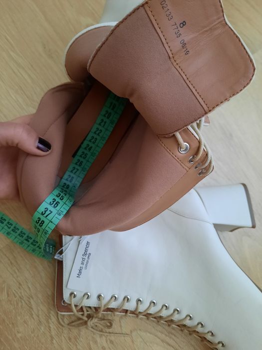 Кожаные ботильоны ботинки батального размера