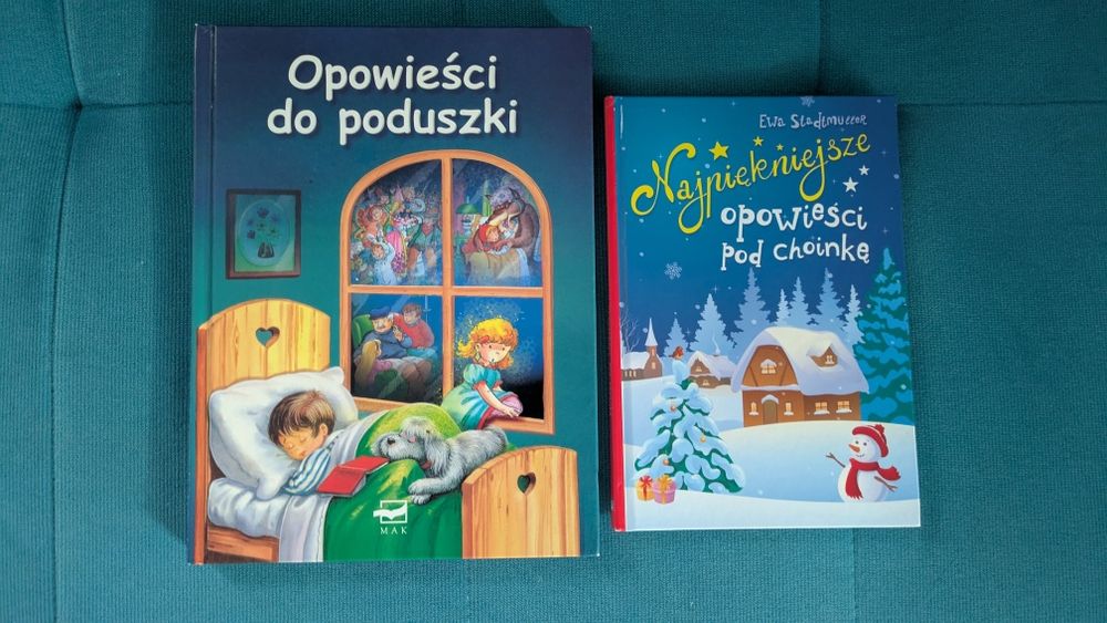2 książki dla dzieci: Opowieści do poduszki, Opowieści pod choinkę