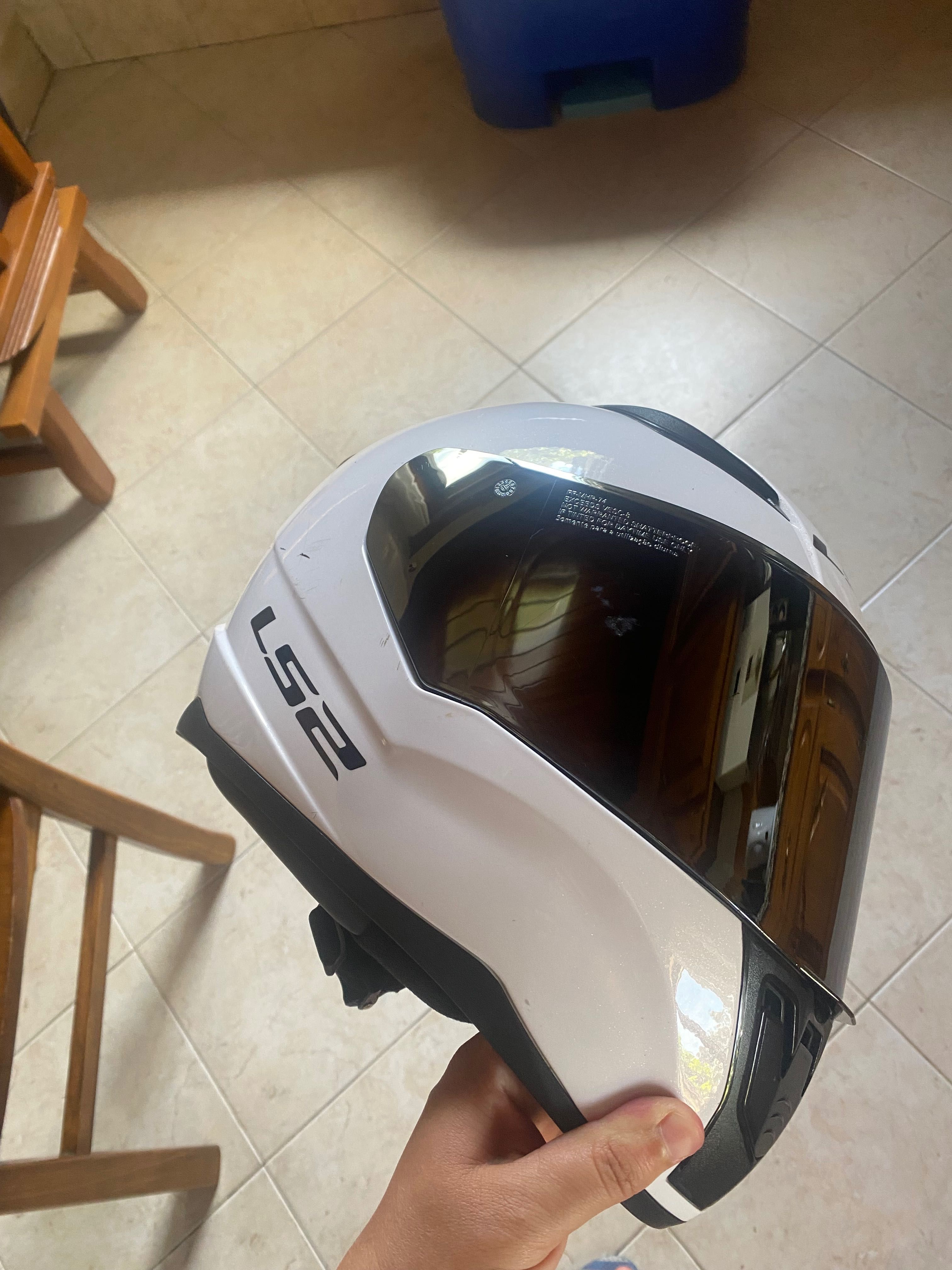 Capacete ls2 branco