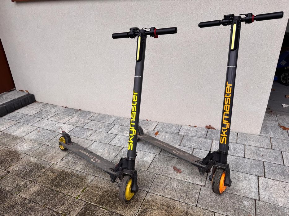 Uszkodzone hulajnogi elektryczne