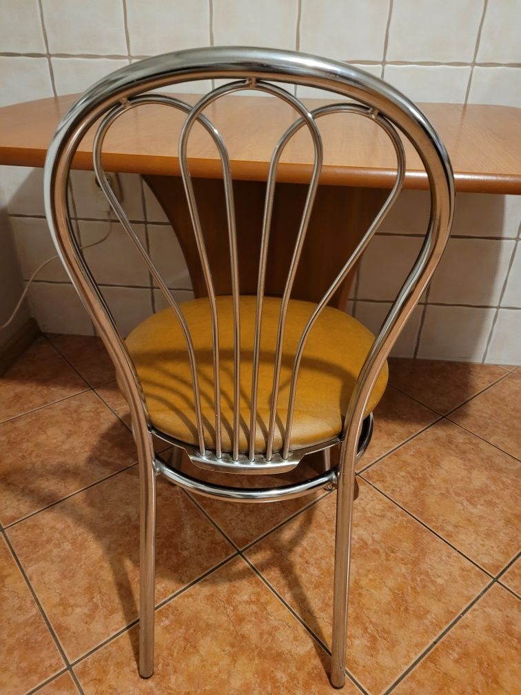 Krzesło Venus, eco skóra, chrom do kuchni, jadalni