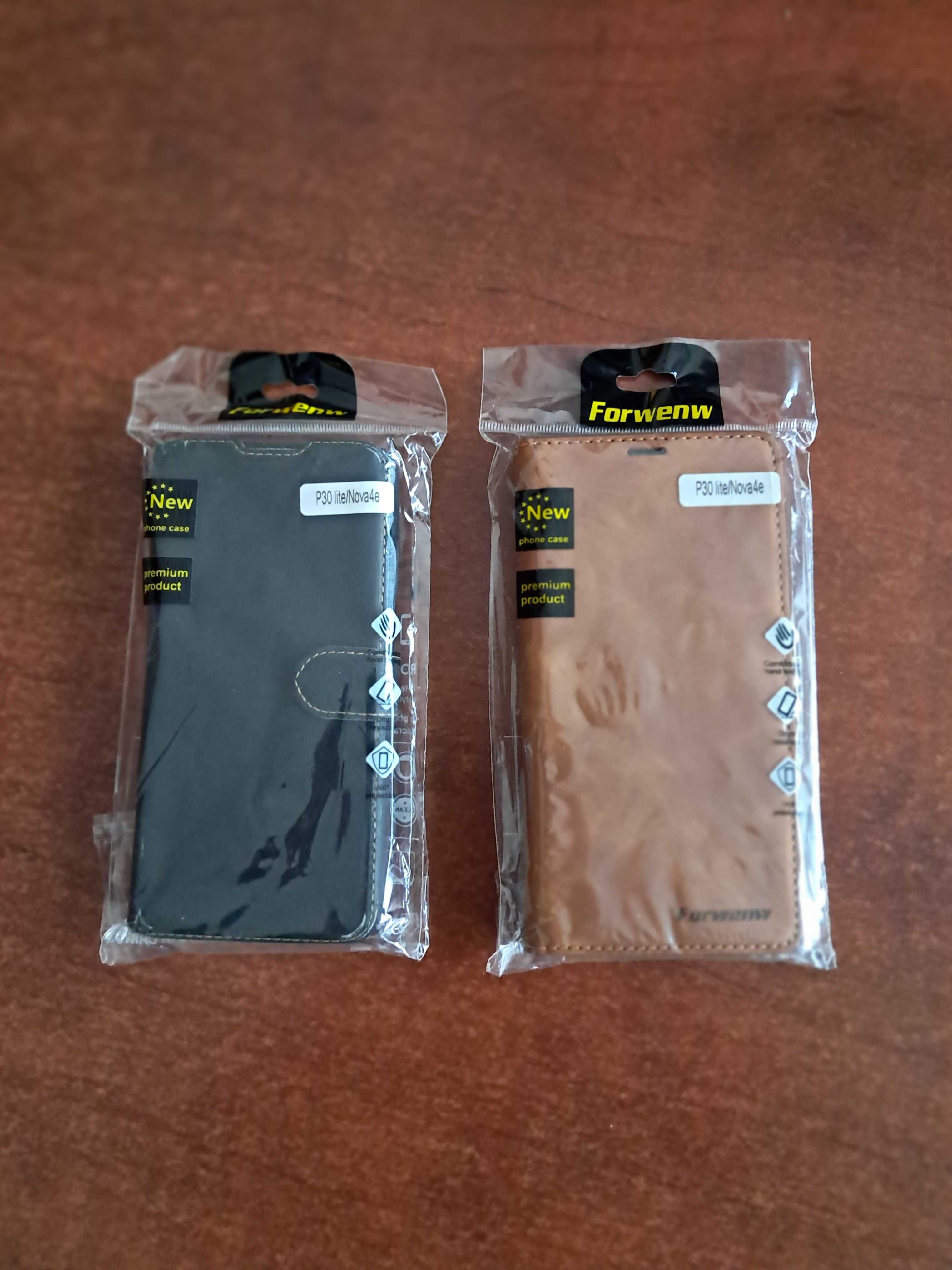 Capa em pele para telemóvel Huawei P30 Lite