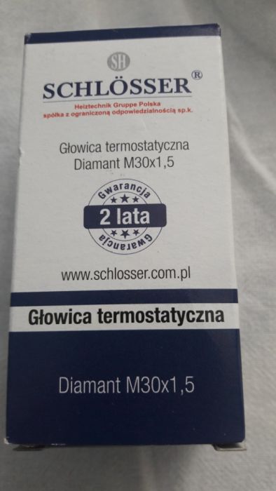 Sprzedam 4 głowice termostatyczne SCHLÖSSER Diamant M30x1.5.