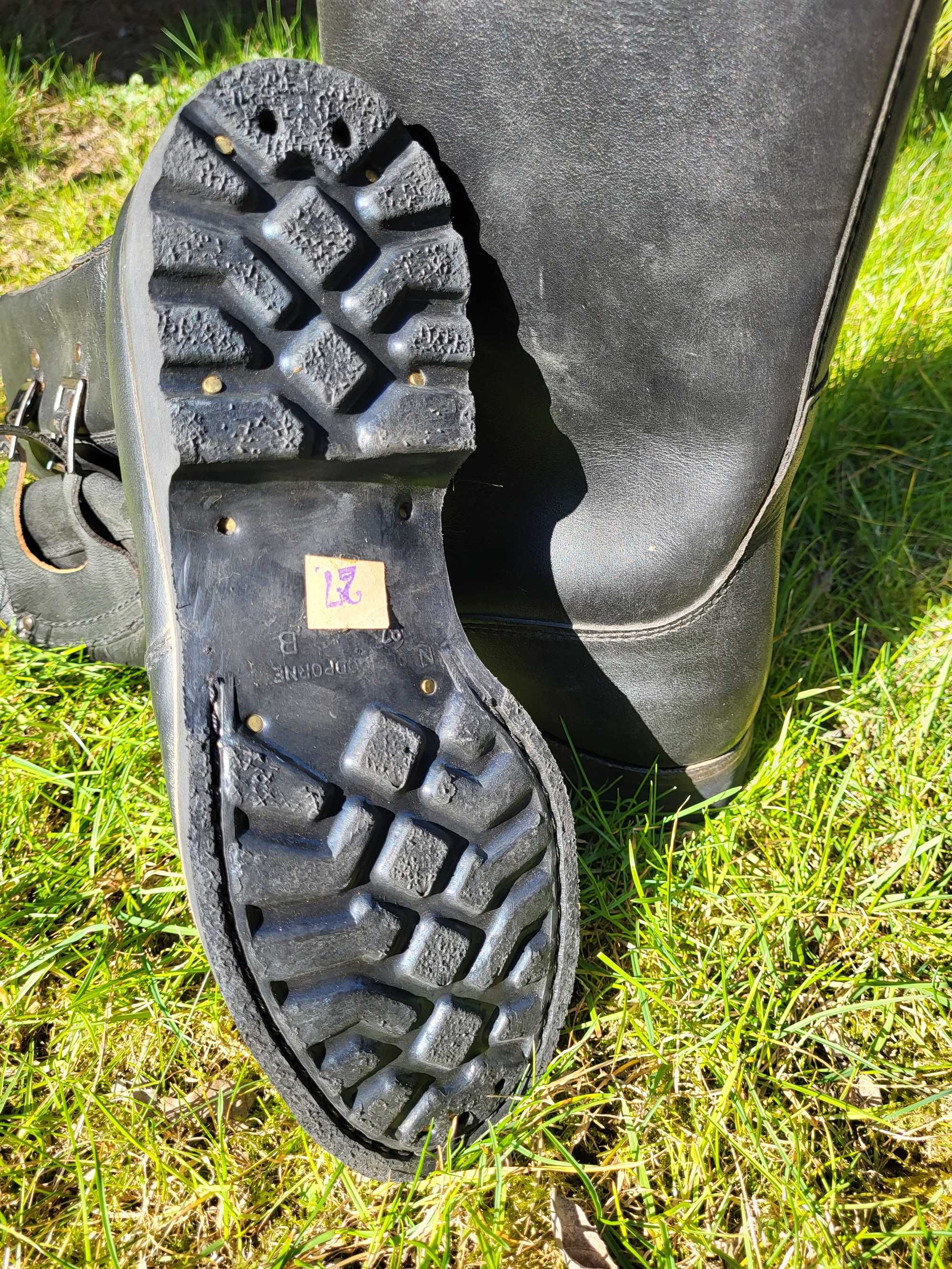Buty policyjne/milicyjne/wojskowe skórzane 42 (rozm 27)