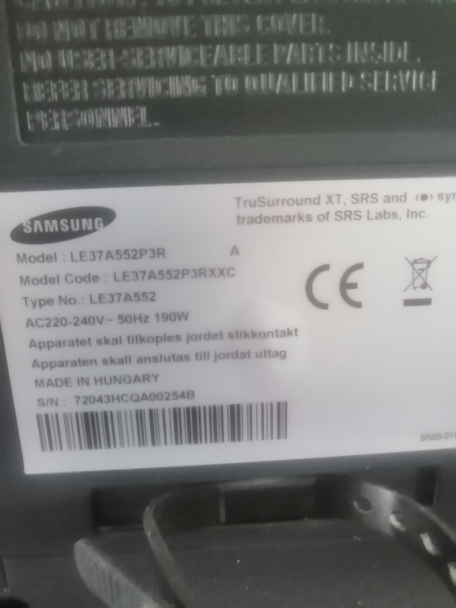 Telewizor LCD samsung 37 cale