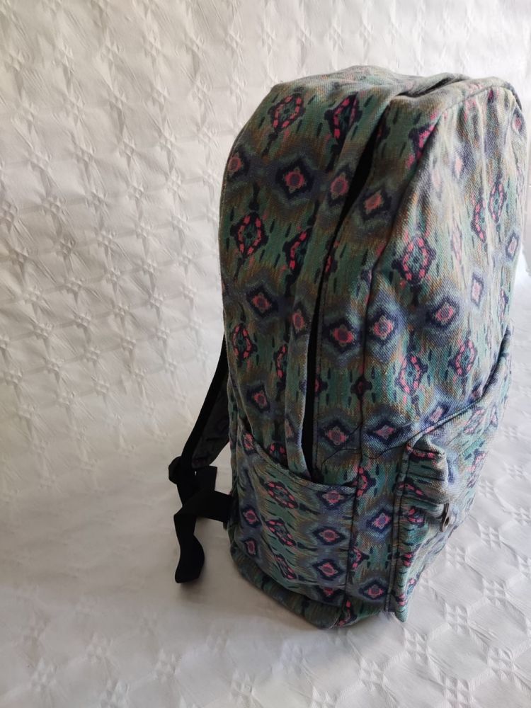 Mochila tecido estampado etnico