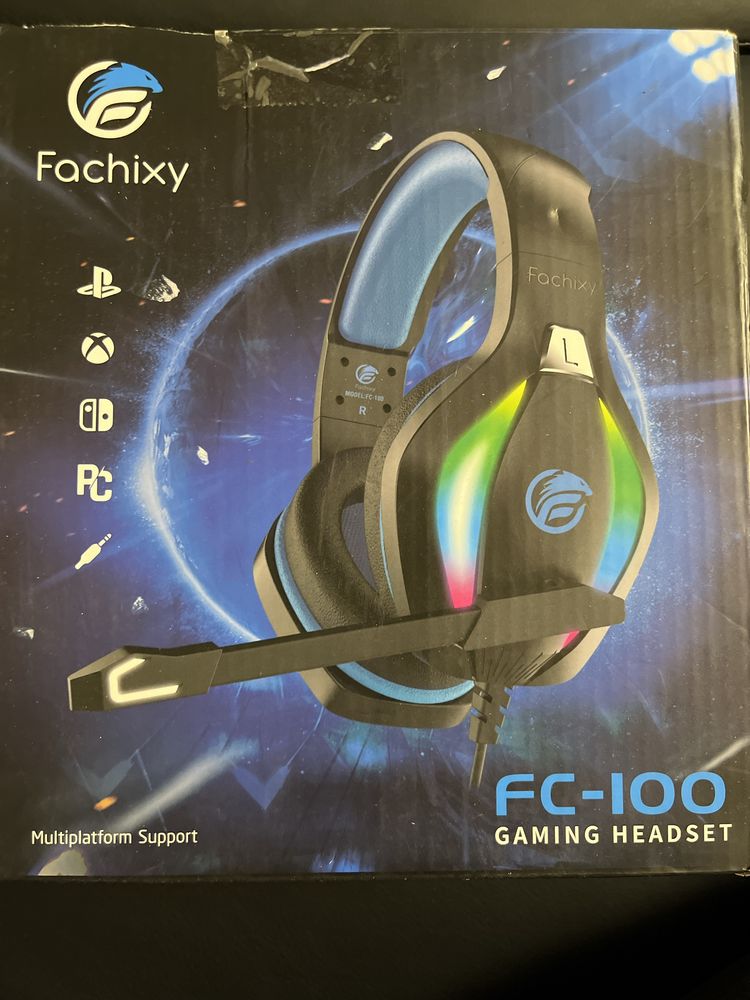 Słuchawki Gamingowe nauszne Fachixy FC100 PC PS XBOX kolory
