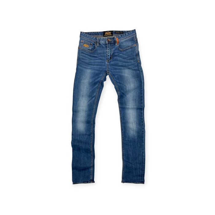 Superdry Japan Jeansy męskie W32 L34 Slim Fit Denim Spodnie 32 L / M