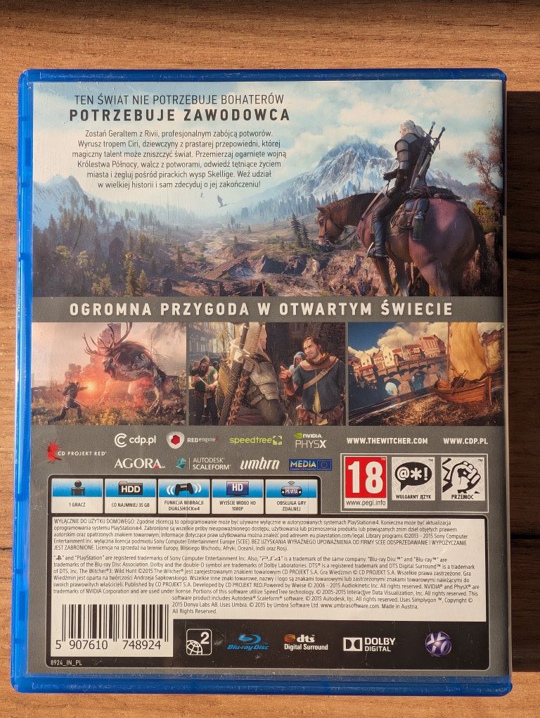 Wiedźmin Dziki Gon PS4 PS5