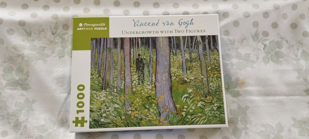 Puzzle Van Gogh: "Vegetação rasteira com duas figuras"