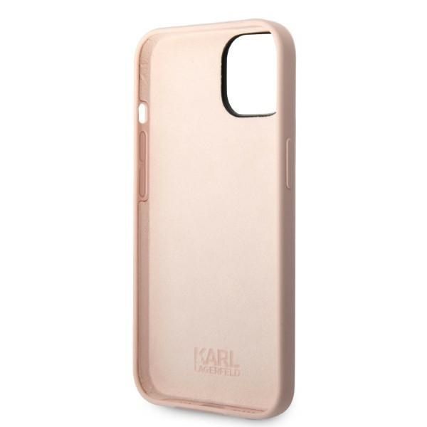 Pokrowiec Karl Lagerfeld iPhone 14+/15+ 6,7" Różowy Silicone Ikonik