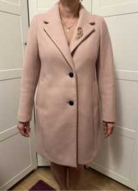 Płaszcz płaszczyk różowy pudroworóżowy M 40