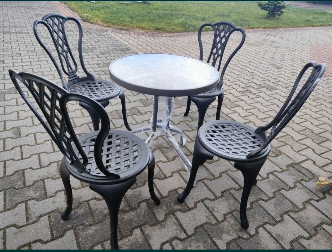 Krzesła ażurowe odlew aluminiowy lekkie 3,5kg