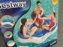 Pływająca wyspa Bestway 43111 niebiesko-biała NOWA super