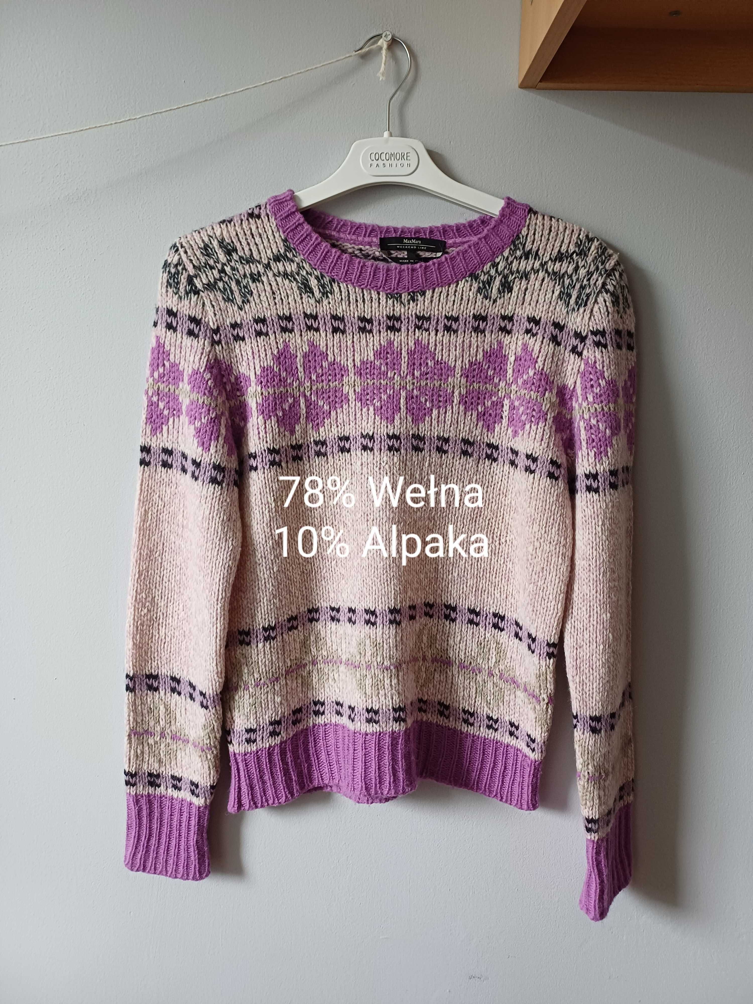 Max Mara sweter wełna alpaka rozmiar M