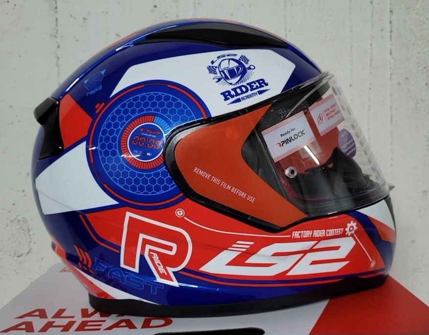 Capacete LS2 FF353 Stratus Rapid White / Red ( L )( NOVO )