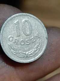 Sprzedam monete 10 groszy 1973 ze znakiem mennicy