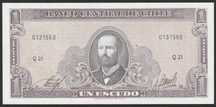 Chile 1 escudo 1964 - Arturo Prat - Q - stan bankowy UNC -