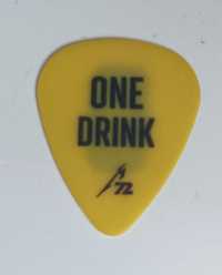 Metallica one drink pick kostka.