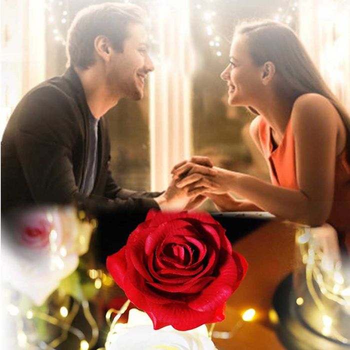 Piękna Wieczna Róża w Szkle w Pudełku Prezent na Urodziny Imieniny