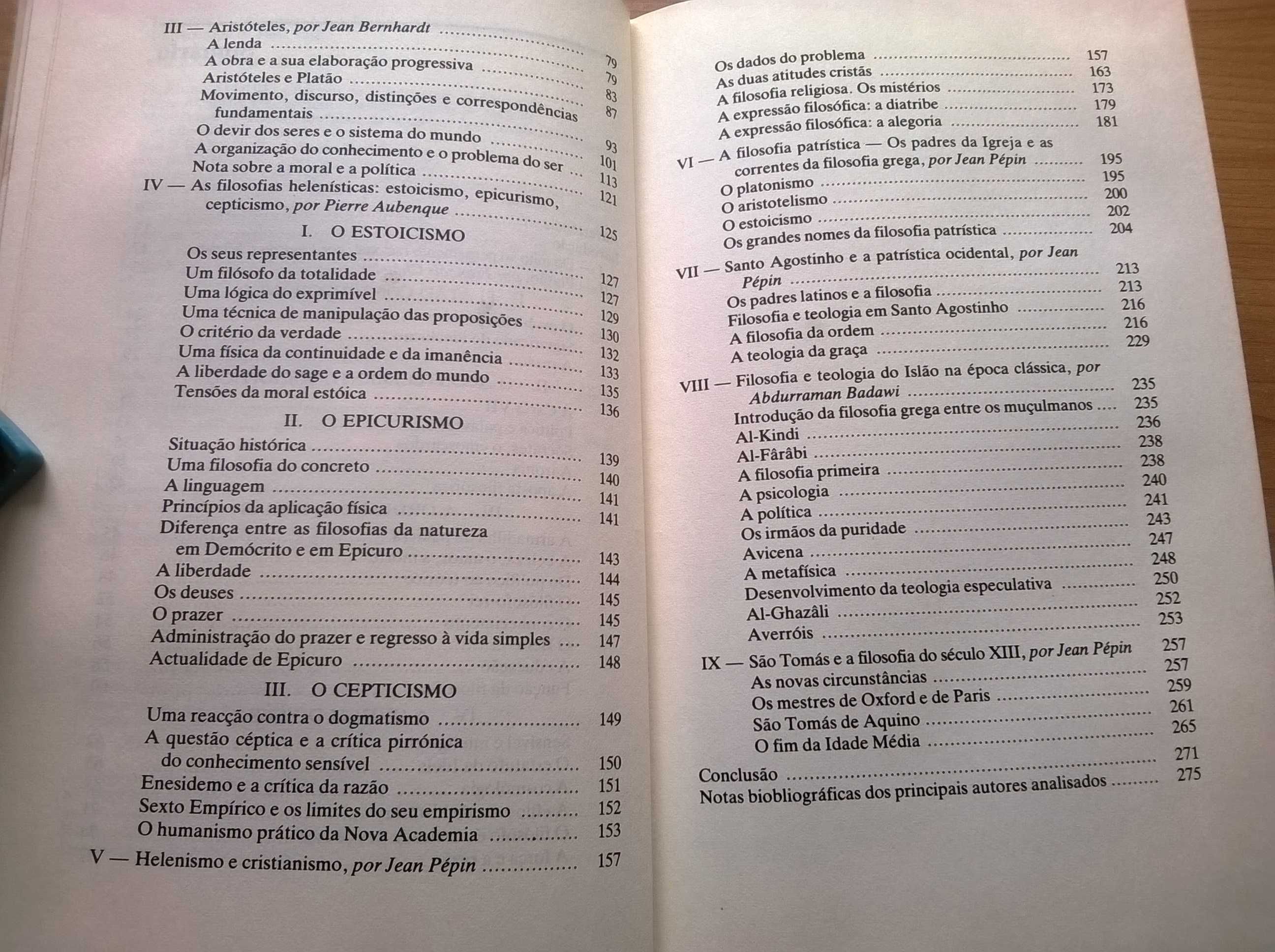 História da Filosofia - de Platão a S. Tomás de Aquino