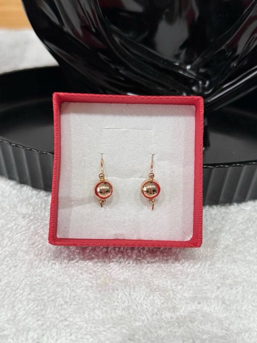 Złote kolczyki 585, klasyczne, lekkie, złoto 14k, 1.57 g