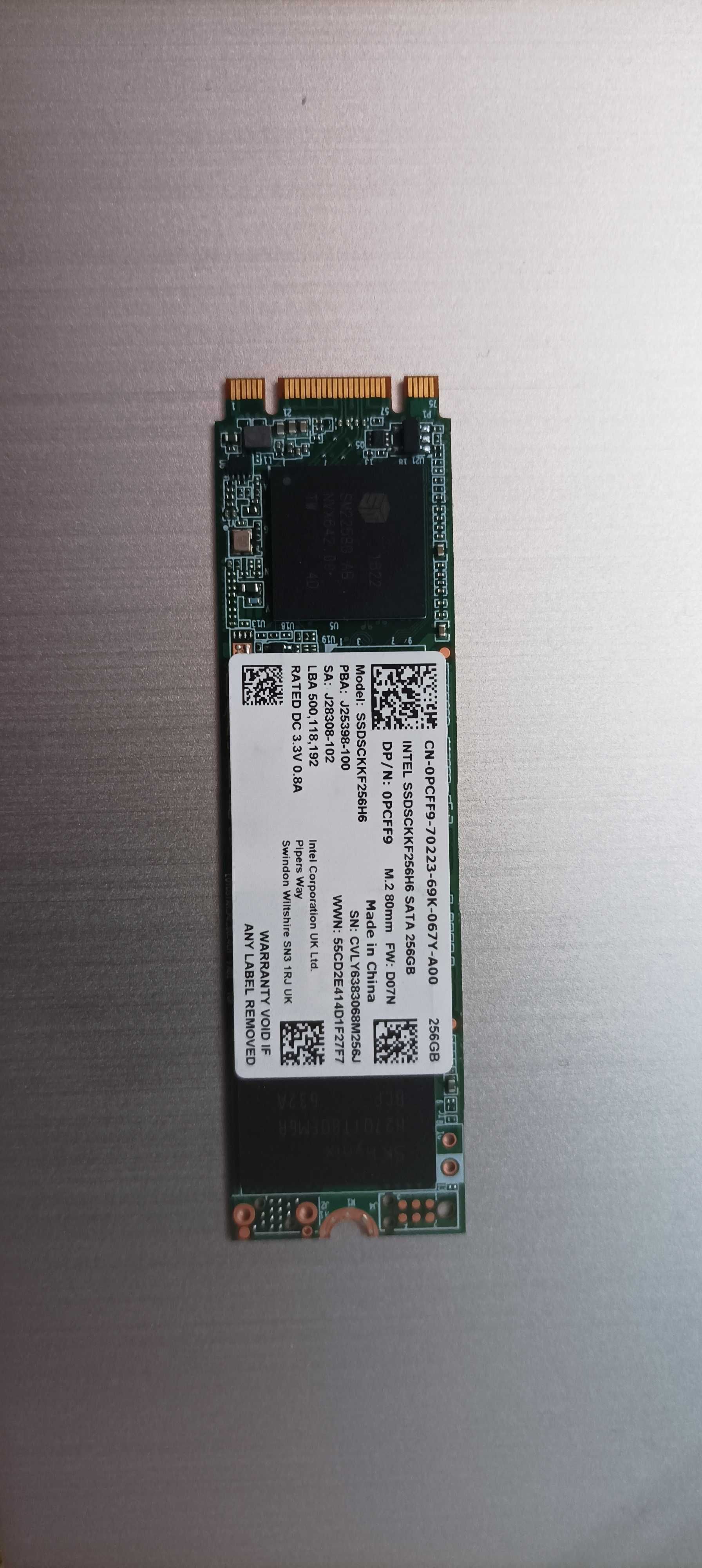 Dysk SSD Intel SSDSCKKF256H6