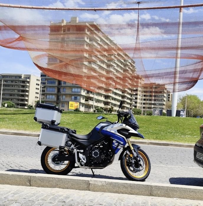 (NOVO) Malas Laterais + Top Case Alumínio Voge 525DSX