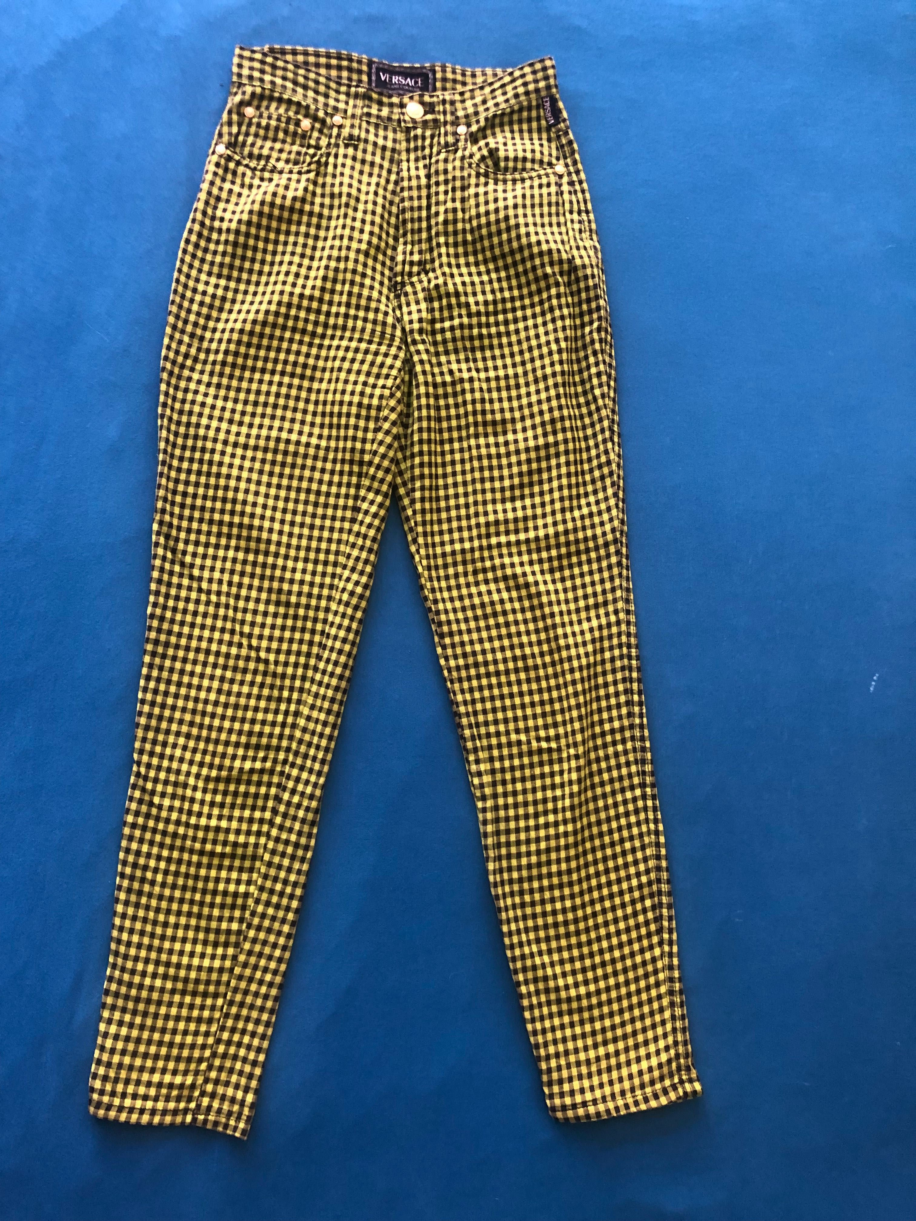 Calças Versace 80s trousers punk vintage