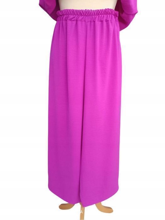 Komplet Spodnie + Bluzka Oversize Fuksja Rozmiar 48-50 (Biust 140)