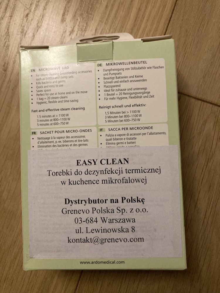 Torebki do dezynfekcji termicznej w mokrofali Easy Clean