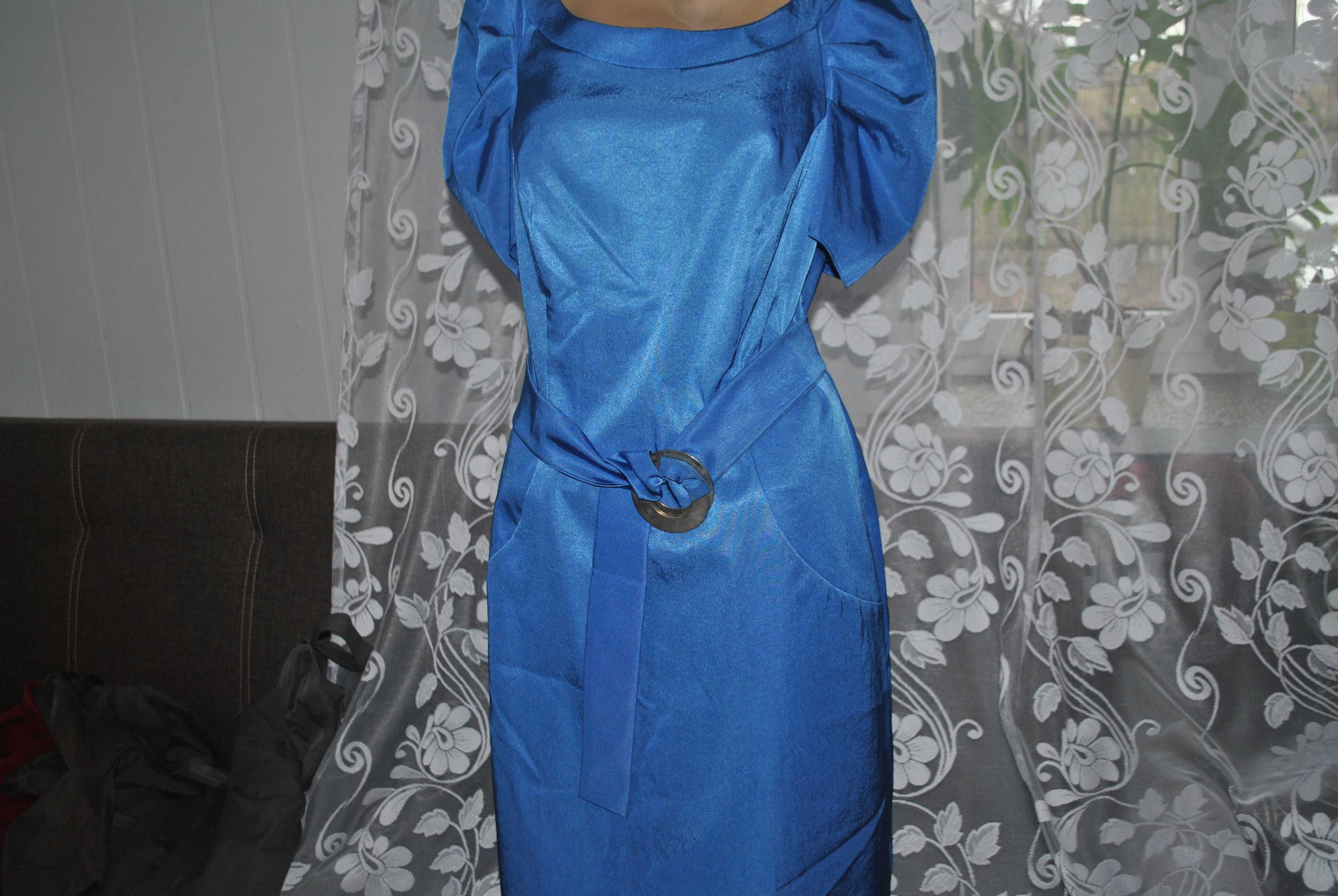 sukienka niebieska 46