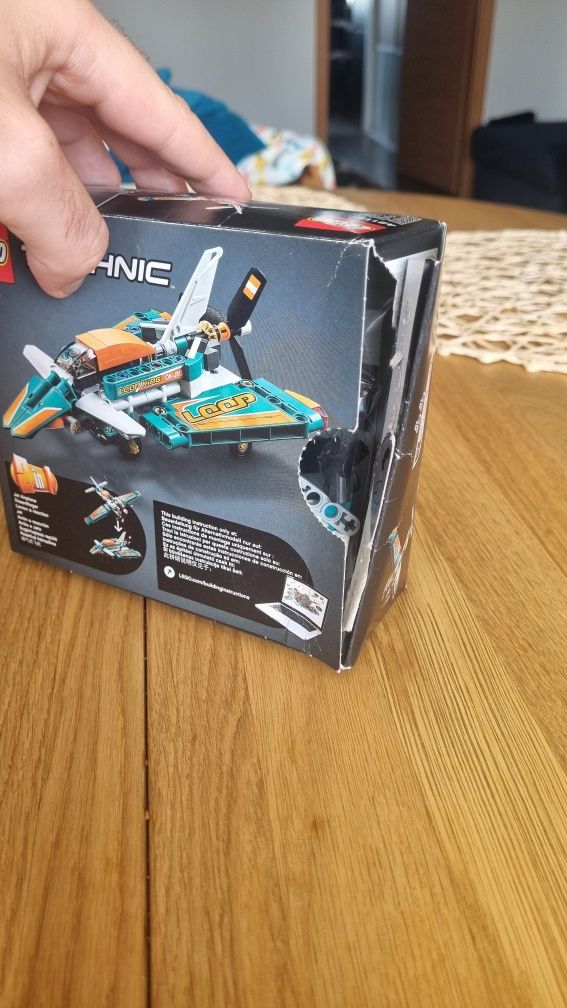 Lego technic 42117 Race plane nieużywane otwarte pudełko