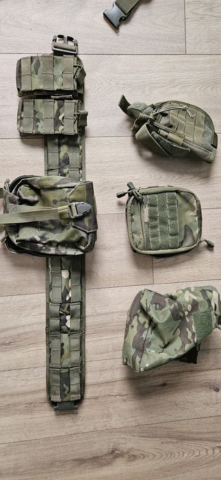 Pas taktyczny Multicam Tropic – zestaw: Apteczka, Zrzut, Ładown