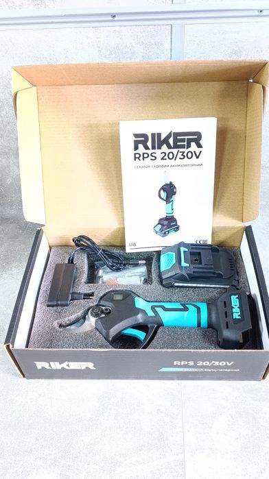 Секатор акумуляторний садовий RIKER RPS 20/30V MX серії з 1 АКБ і 1зп.