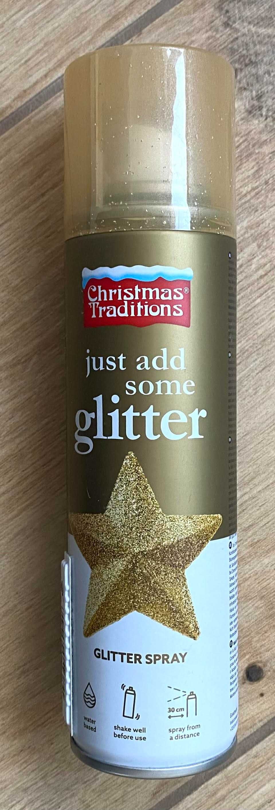 GLITTER- Brokat spray błyszczący złoty