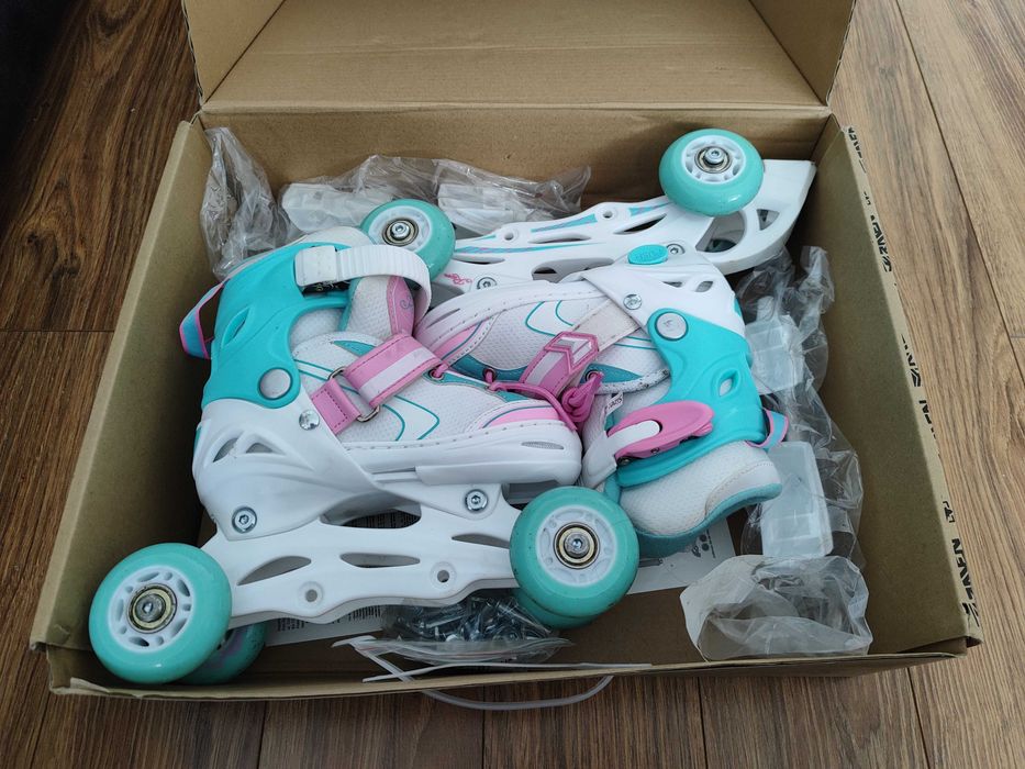 raven
Rolki Wrotki Łyżwy Regulowane 4w1 Raven Isla R. 27-30