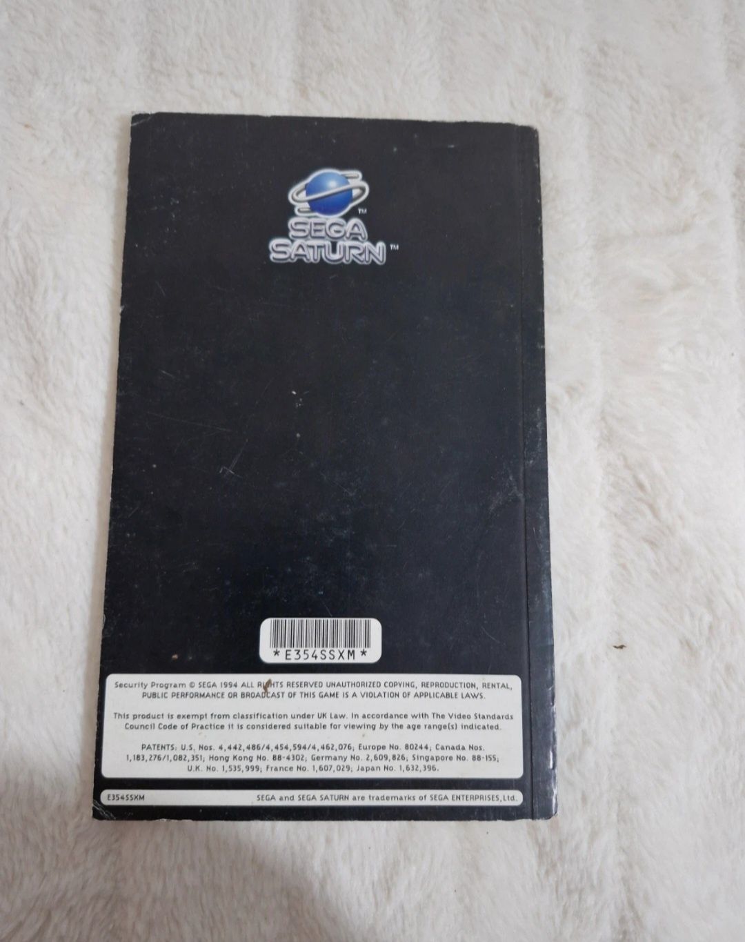 Livro de instruções Shockwave Assault Sega Saturn