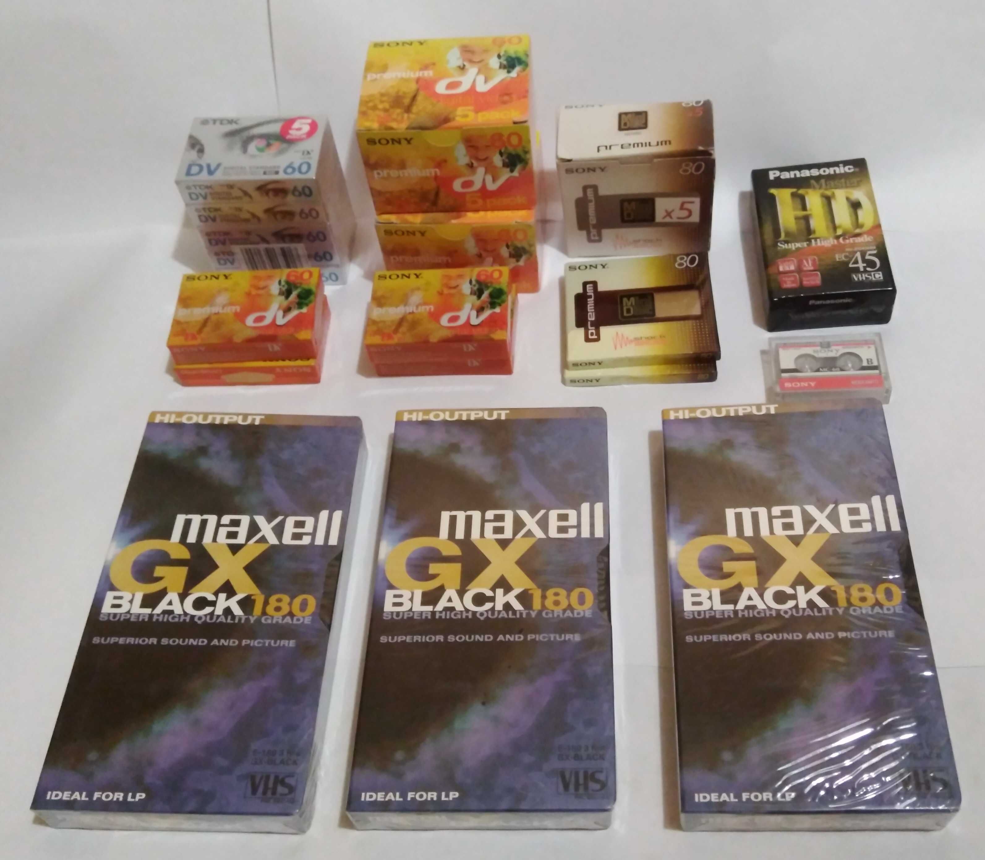 Видеокассеты,мини диски новые. MiniDV,MD Mini Disc,VHS