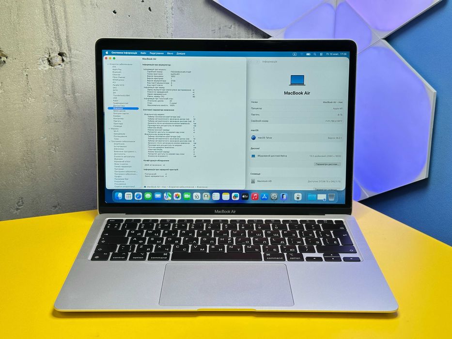 Ноутбук Apple MacBook Air 13" M1 Retina MGN93 (148320) Б/У З ГАРАНТІЄЮ